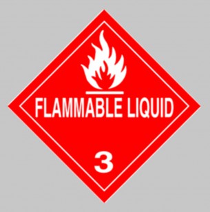 Flammable Liquid 3 Labels
